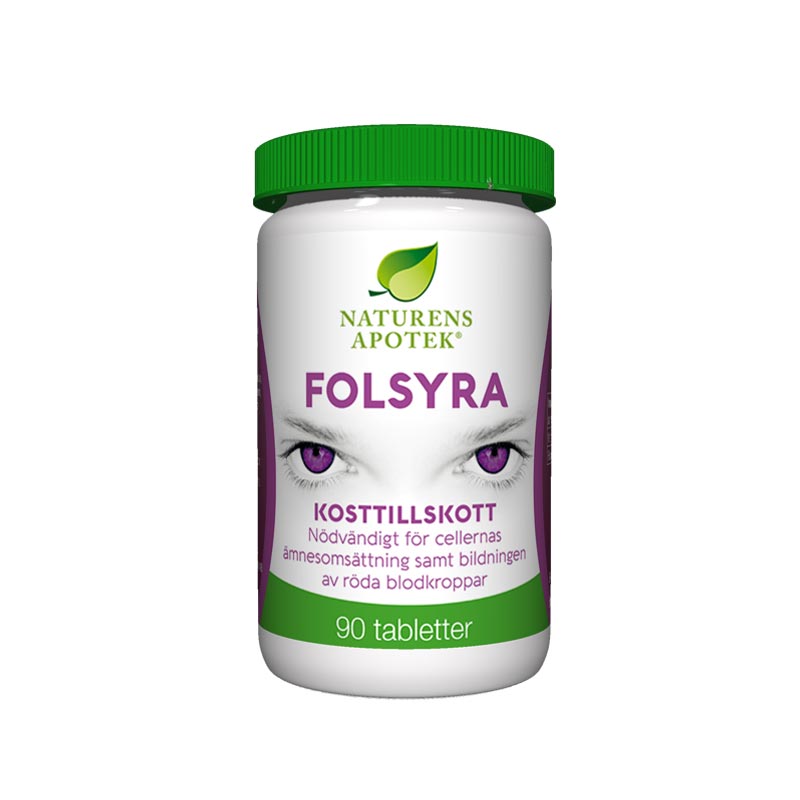 B12 folsyra 90 tabletter - Naturens Apotek